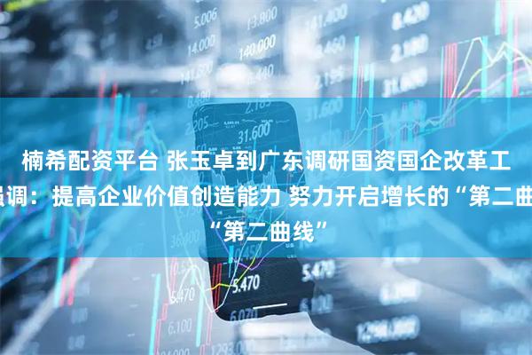 楠希配资平台 张玉卓到广东调研国资国企改革工作强调：提高企业价值创造能力 努力开启增长的“第二曲线”
